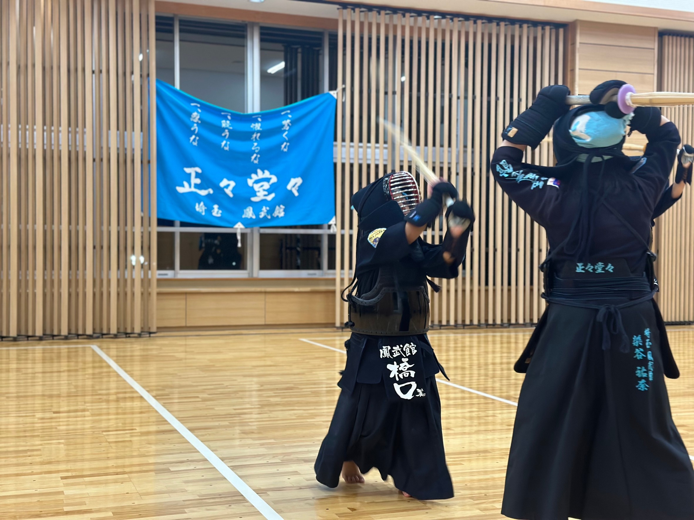 写真画像：鳳武館稽古の様子